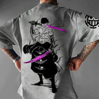 Roronoa Zoro T-Shirt: One Piece Anime Cotton Tee Men Boys