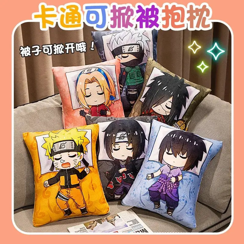Naruto Anime Plush Pillow: Kakashi & Naruto