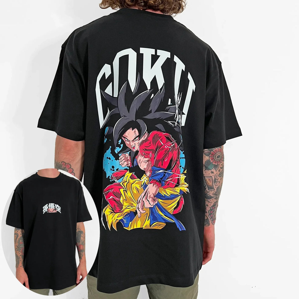 Dragon Ball Son Goku Oversized Retro Graphic T-Shirt 2026