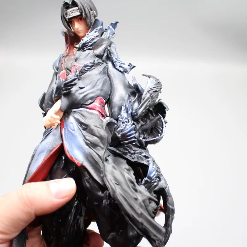 Itachi Uchiha Tsukuyomi Crows Anime Figure, Naruto Shippuden Action Figurines 26 CM