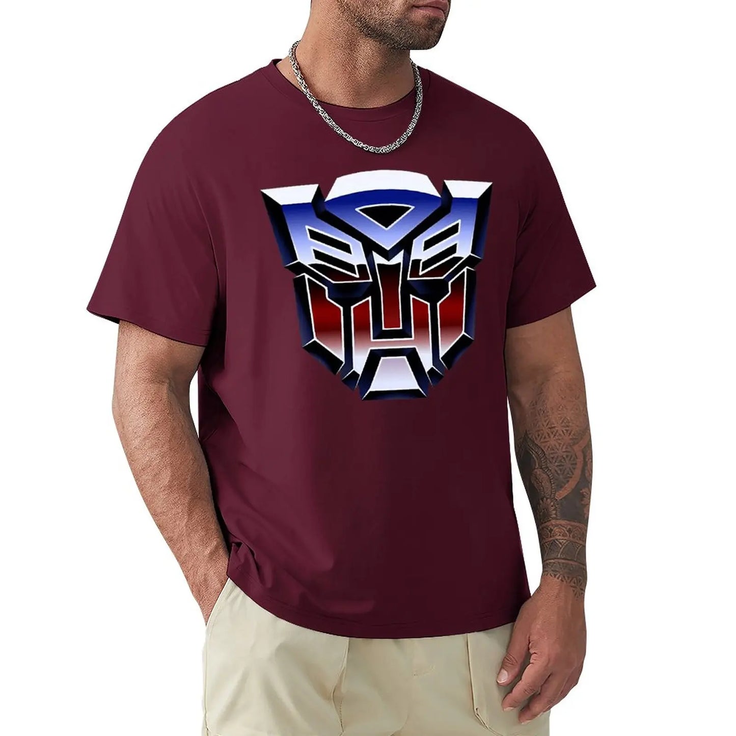 Harajuku Transformer  Black Decepticon Soundwave  Wordtee Vintage 21 T-shirt  Move T-shirts Classic Humor Graphic Aactivity Comp