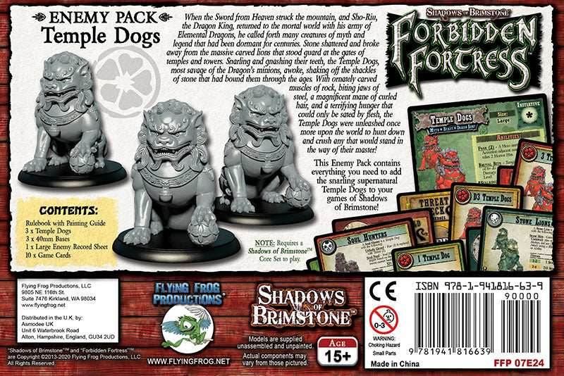 Shadows of Brimstone: Forbidden Fortress - Temple Dogs Enemy Pack - 