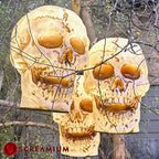 Giant Skull Pendant Lantern Prop 20-Inch-Tall Waterproof Outdoor Halloween Decoration