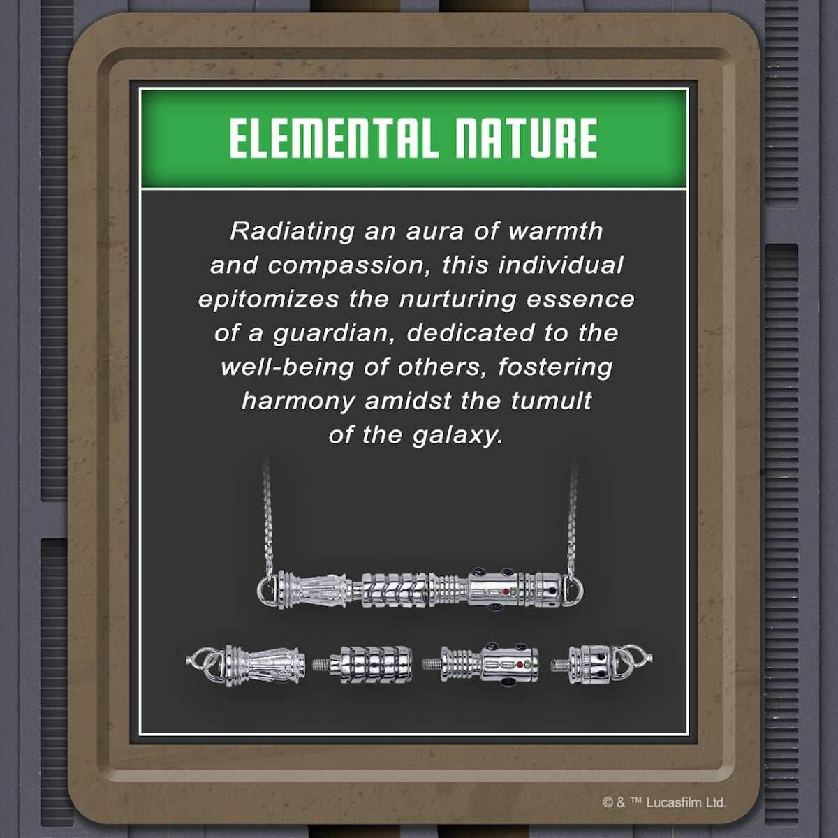 Star Wars X RockLove LIGHTSABER WORKSHOP Elemental Nature Lightsaber Necklace - 