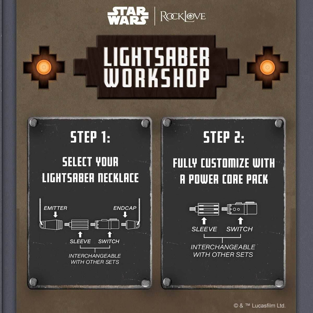 Star Wars X RockLove LIGHTSABER WORKSHOP Passion and Strength Power Core Pack - 