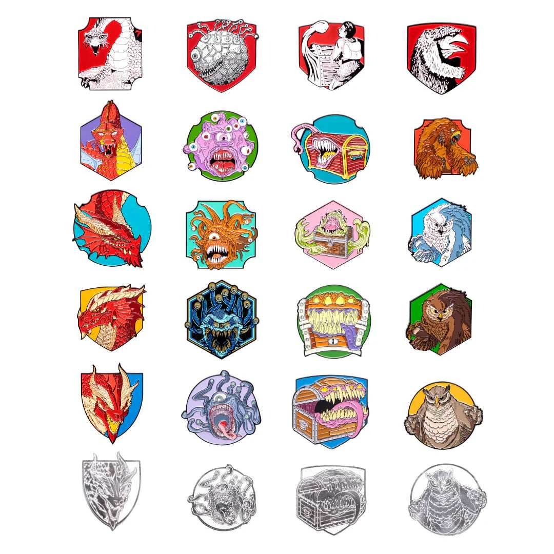 D&D: Monster Mystery Pins - Then and Now Pack - 