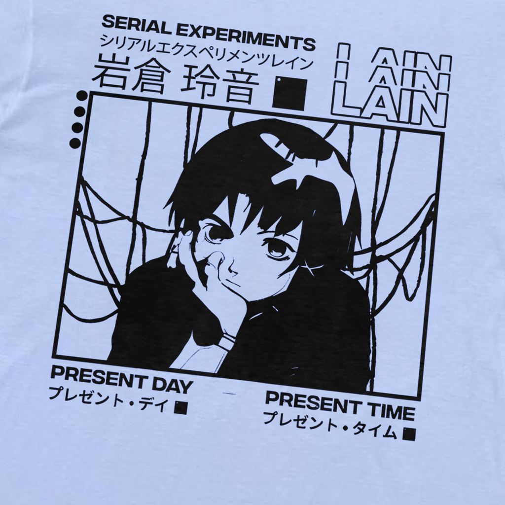 Serial Experiments Lain' Ser. Number White T-Shirt