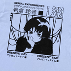 Serial Experiments Lain' Ser. Number White T-Shirt