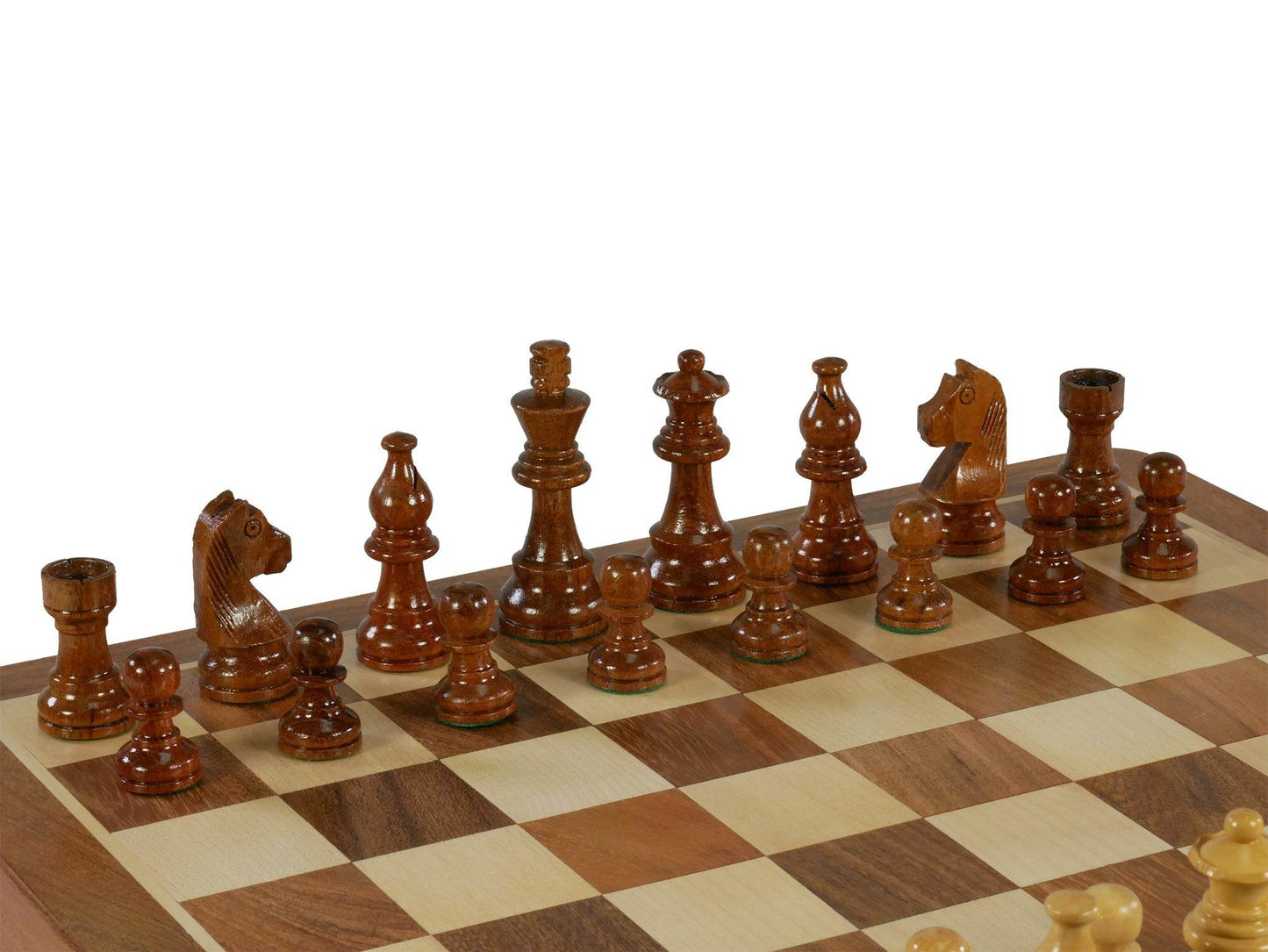 Chess Set - 14" Folding wood Magnetic Chess Set