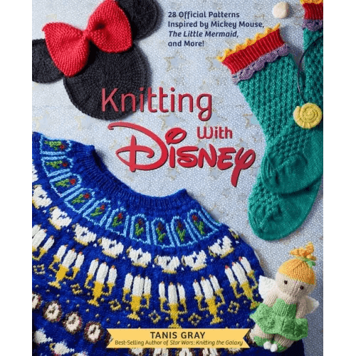 Knitting with Disney: 28 Official Patterns Inspired by Mickey Mouse, the Little Mermaid, and More! (Disney Craft Books, Knitting Books, Books for Disn - Hardcover - 
