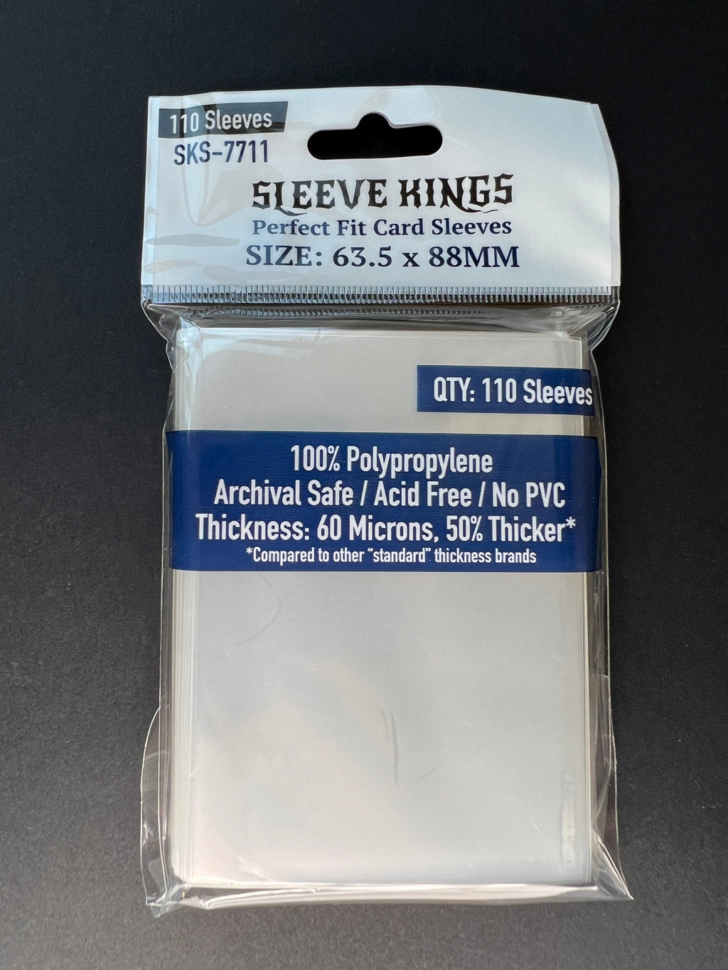 Perfect Fit Internal (Inner) Card Sleeves (63.5x88mm) 110 Pack, 60 Microns, SKS-7711