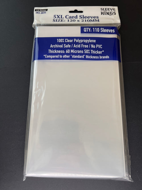 5XL Game Card Sleeves (120x210mm) 110 Pack, 60 Micron, SKS-8835