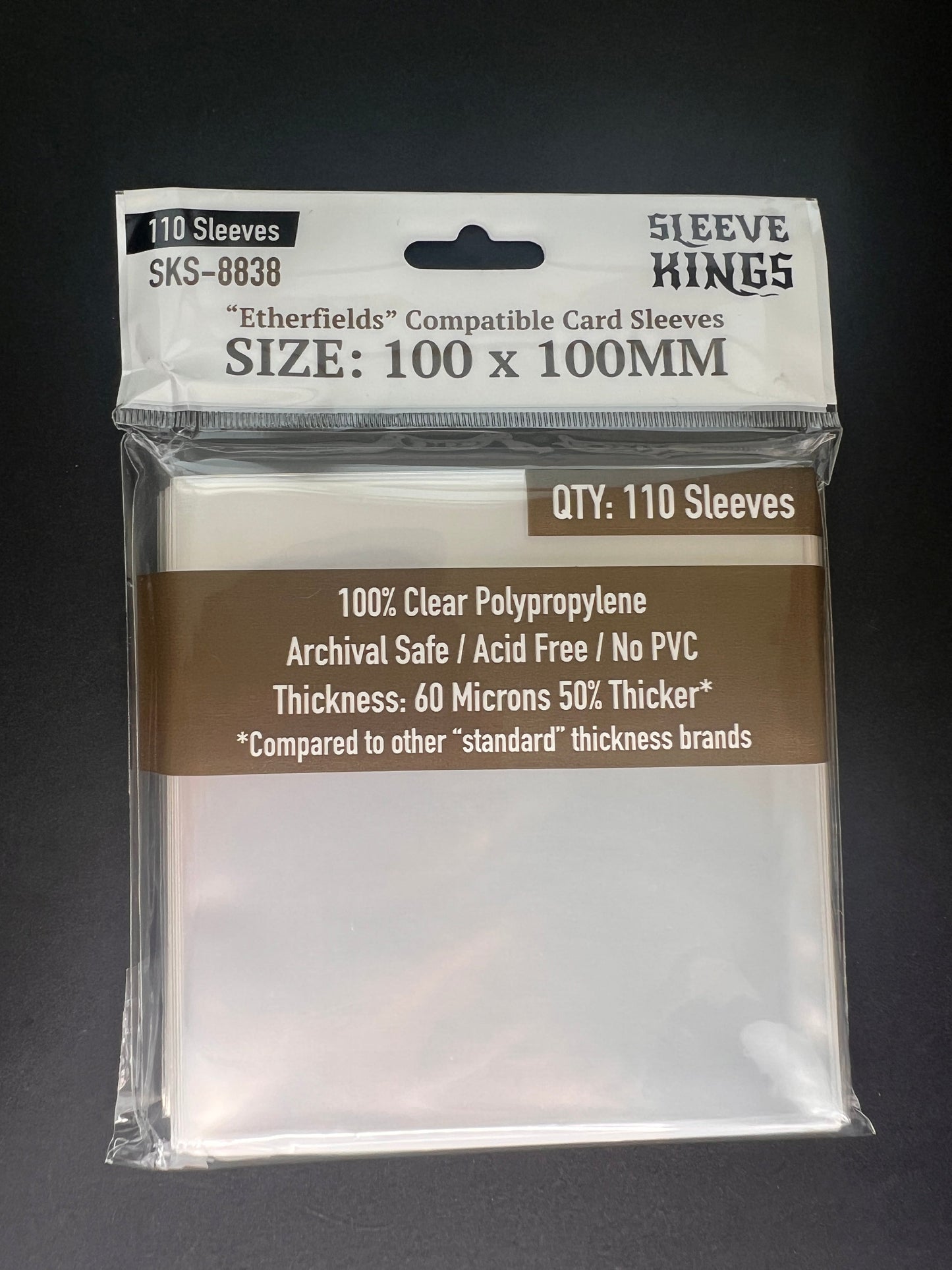 "Etherfields" Compatible Sleeves (100 X 100 MM) - 110 Pack, SKS-8838