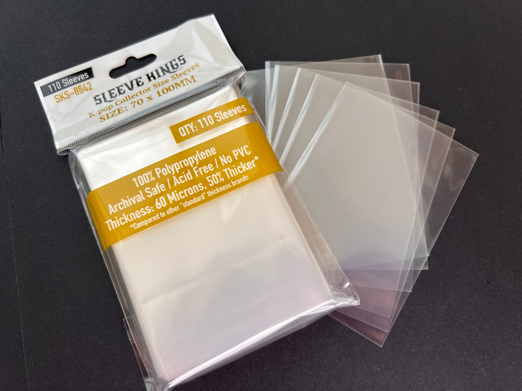 "Kpop" Collector Size Card Sleeve (70x100mm) 110 Pack, 60 Micron, SKS-8842