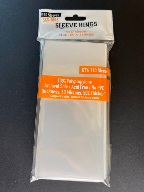 9XL Game Card Sleeves (60x130mm) 110 Pack, 60 Microns, SKS-8846