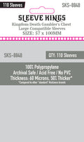 "Kingdom Death Gambler's Chest" Compatible Large Sleeves (57x100mm) 110 Pack, 60 Micron, SKS-8848
