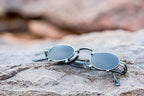 Rare Vintage Steampunk Sunglass with Metal Nose Piece - Jules - Bronze