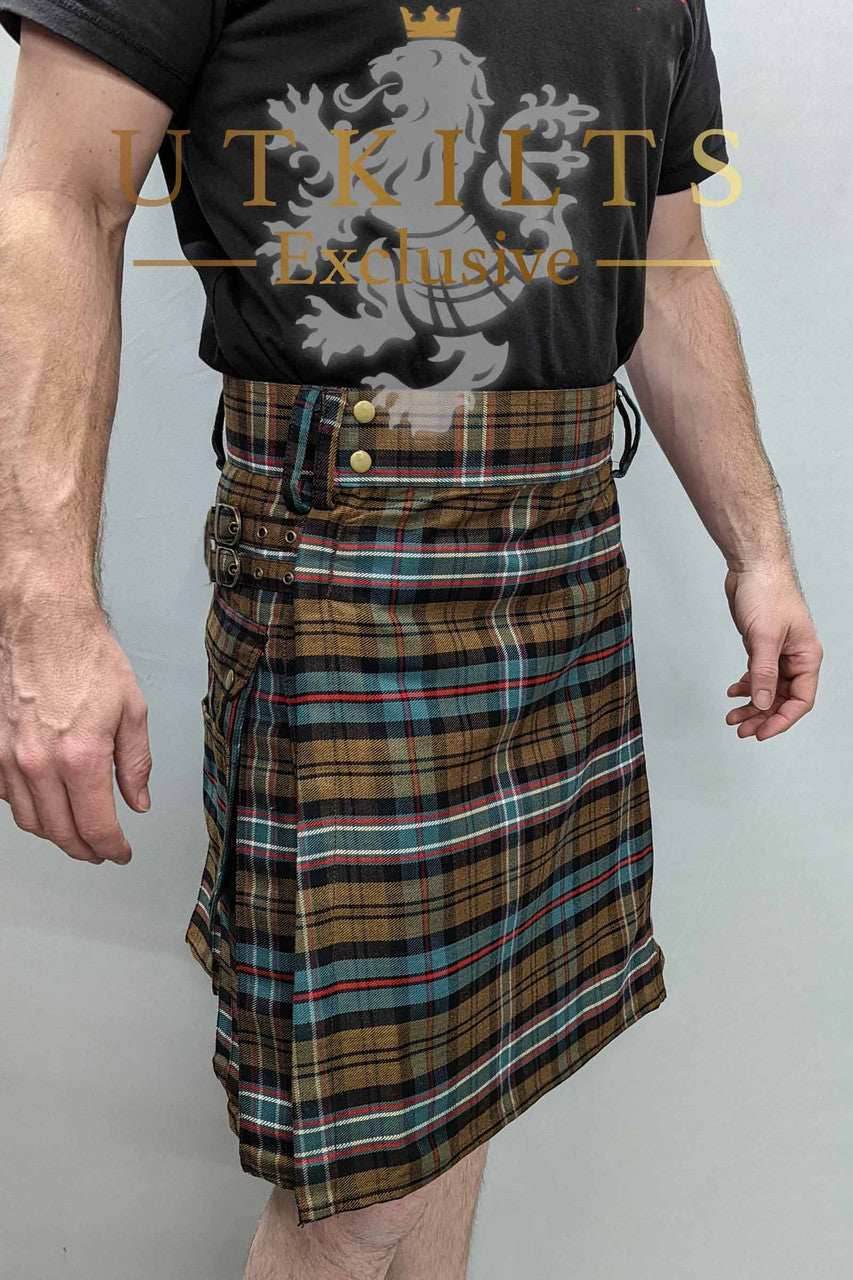 Standard Scottish National Weathered Tartan Utility Kilt - 30 / 22