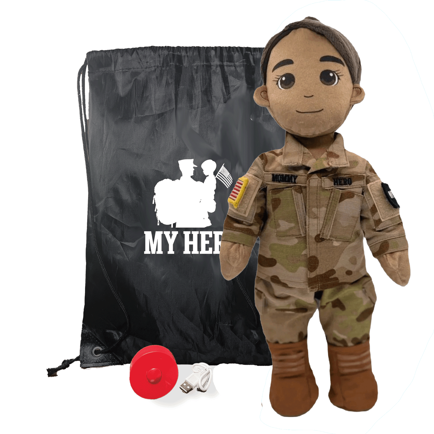 My Hero™ Army Soldier Daddy Doll | Custom Recordable Plush