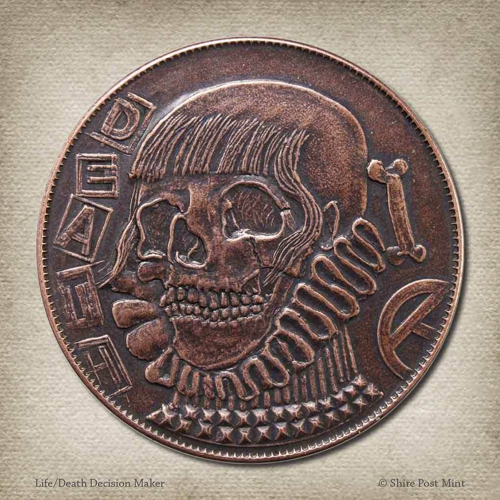 Life/Death Decision Maker Copper Coin - 