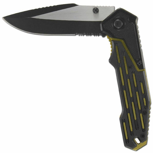 Atomic Gold Fever Drop Point Spring Assist Knife-0