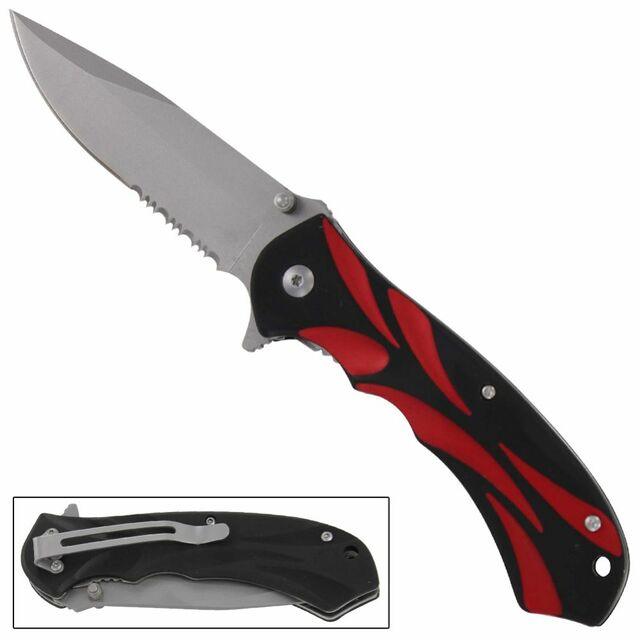 Black Rose Assisted Opening Pocket Knife-0