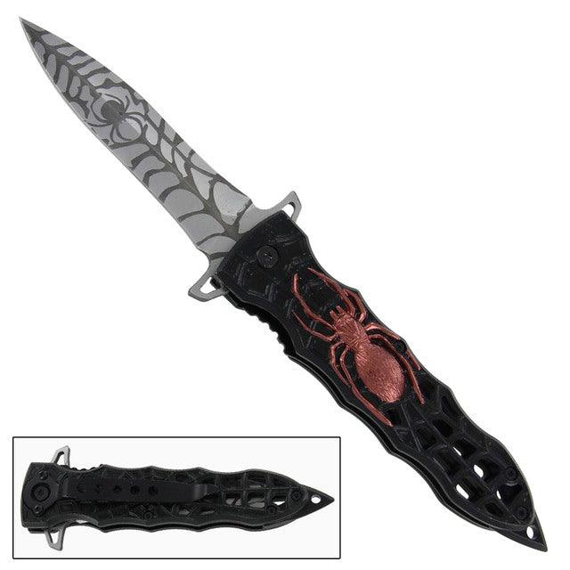 Spring Assisted Deadly Recluse Pocket knife-0