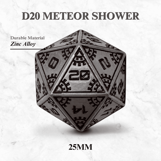 Space Dice Meteor Runestones™ - 25mm D20 - Meteor Shower - 