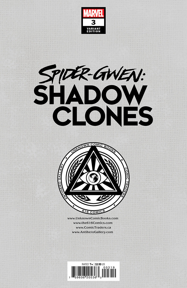 Spider-Gwen: Shadow Clones #3 Unknown Comics Kael Ngu Exclusive Var (05/10/2023)