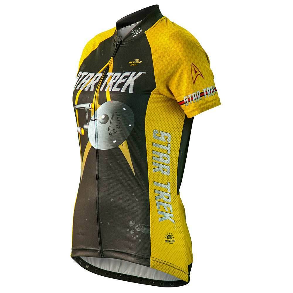 Star Trek Command Gold Women's Cycling Jersey (S, M, L, XL, 2XL) - Small
