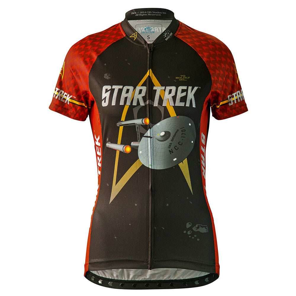 Star Trek Women's Engineering Red Cycling Jersey (S, M, L, XL) - Small