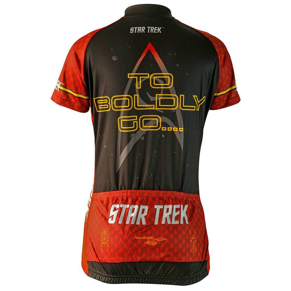 Star Trek Women's Engineering Red Cycling Jersey (S, M, L, XL) - Small