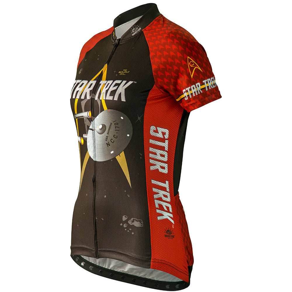 Star Trek Women's Engineering Red Cycling Jersey (S, M, L, XL) - Small