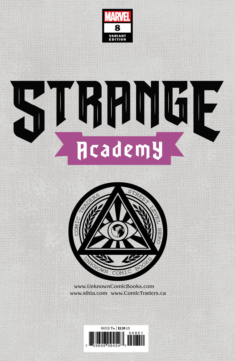 Strange Academy #9 Unknown Comics Taurin Clarke Exclusive Virgin Var (03/10/2021)