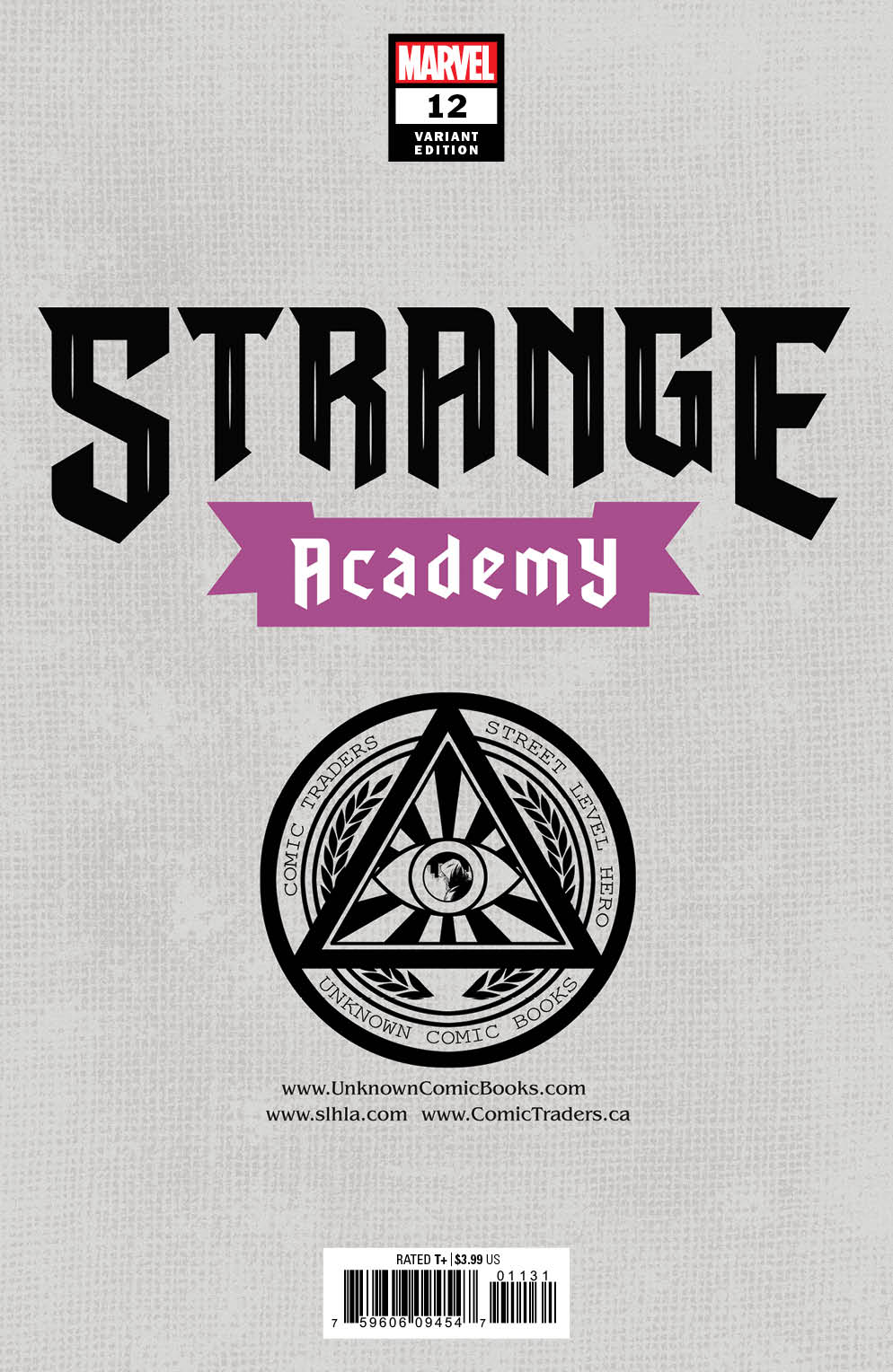 Strange Academy #12 Unknown Comics Miguel Mercado Exclusive Virgin Vogue Var (08/25/2021)