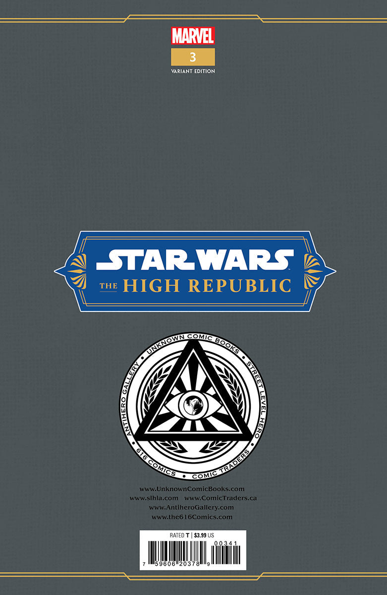 STAR WARS: THE HIGH REPUBLIC #3 UNKNOWN COMICS TYLER KIRKHAM EXCLUSIVE VIRGIN VAR (12/28/2022)