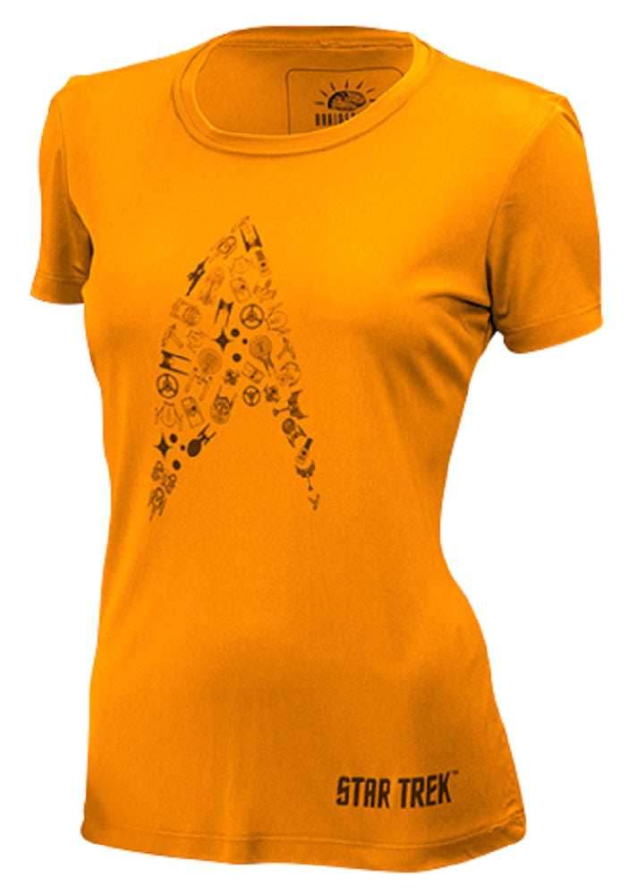 Star Trek Cadet Women's Tech Shirt (S, M, L, XL, 2XL) - Gold / Small