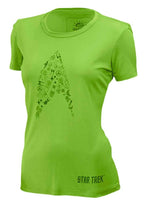 Star Trek Cadet Women's Tech Shirt (S, M, L, XL, 2XL) - Green / Small