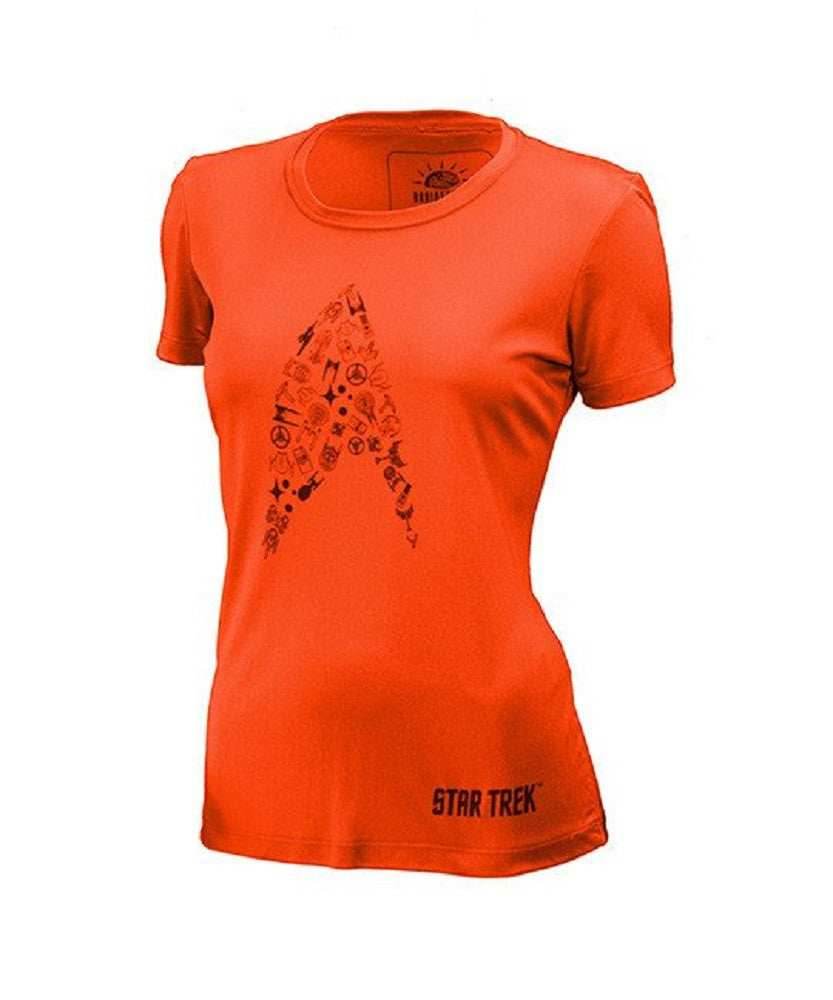 Star Trek Cadet Women's Tech Shirt (S, M, L, XL, 2XL) - Orange / Small
