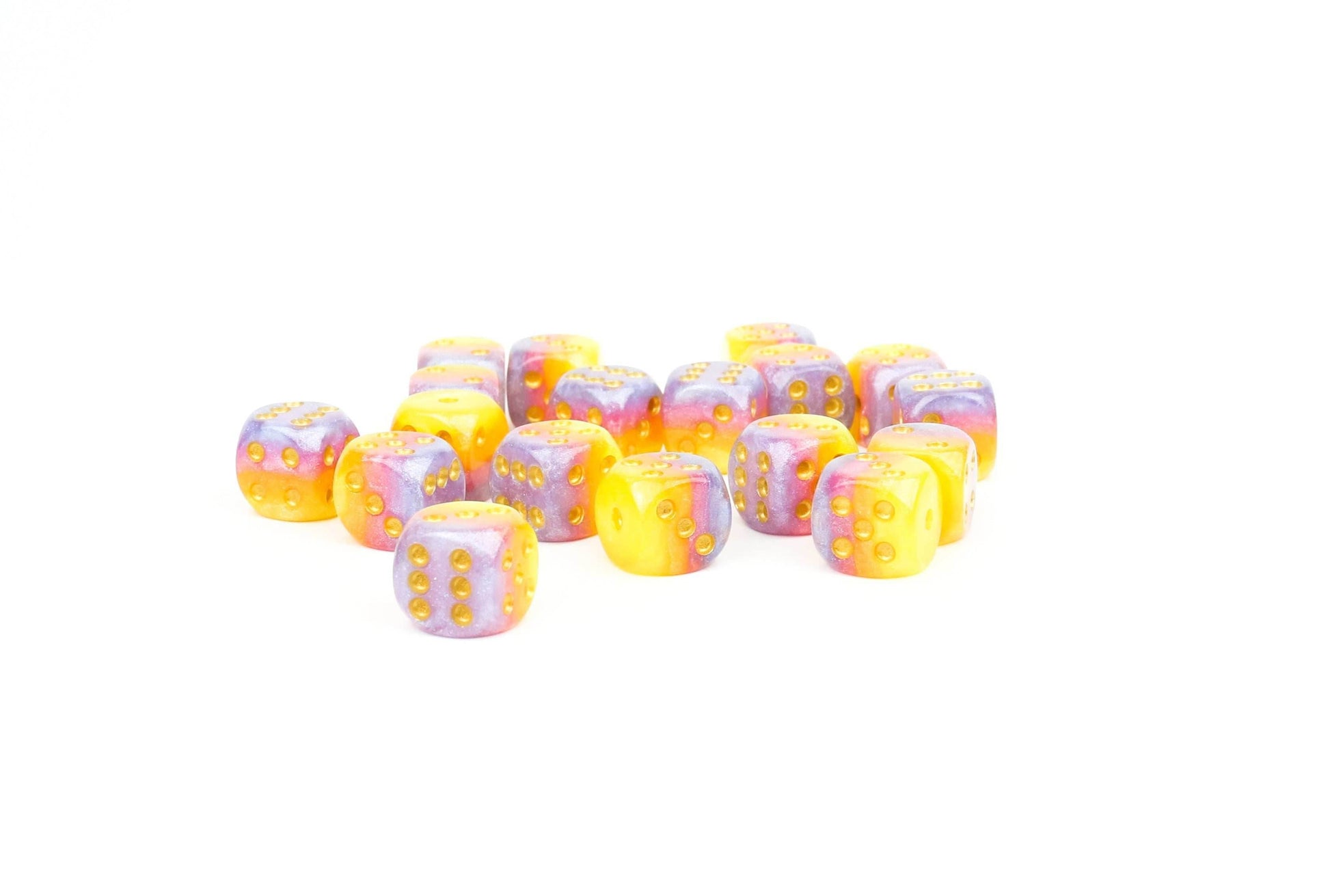 12mm Tahitian Sunset d6 Dice Set - 
