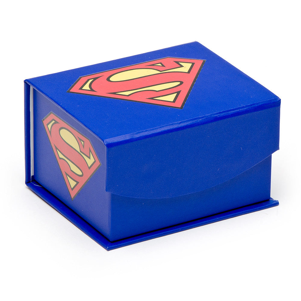 DC Superman Hidden Message Silver Tie Bar