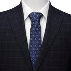 Star Wars Darth Vader and LIGHTSABER Blue Checkered Tie