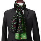 Star Wars Grogu Holiday Black and Green Scarf