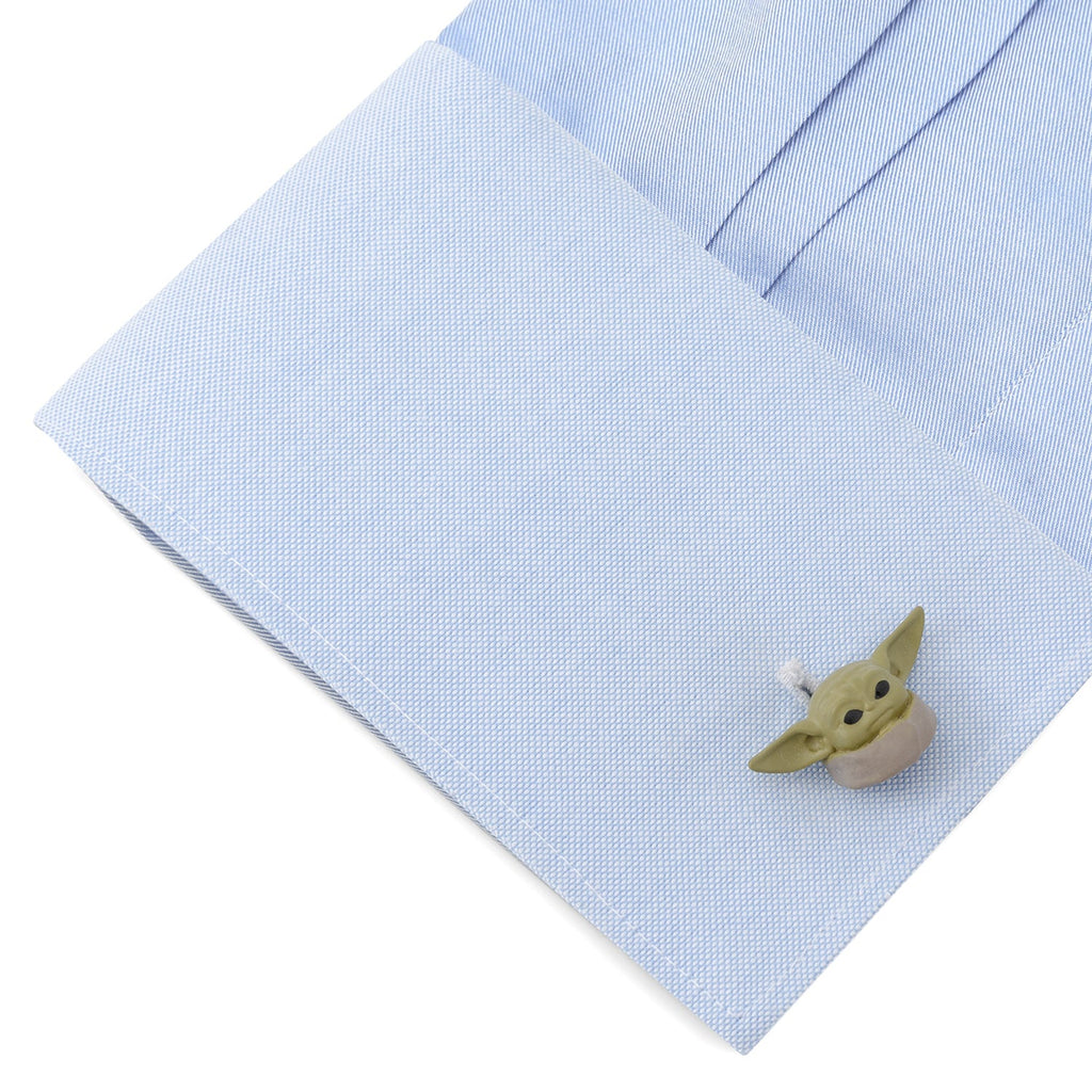 Star Wars Grogu 3D Cufflinks and 5-Stud Set