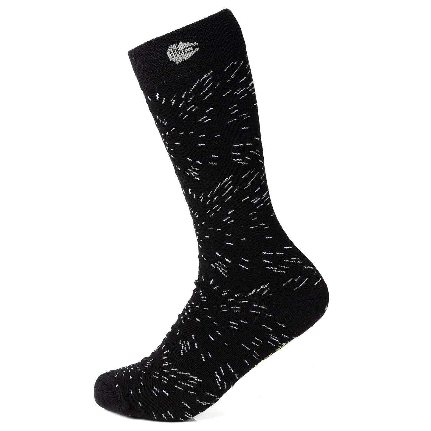 Star Wars Hyperspace Black Dress Socks and Rebel Crest Lapel Pin Gift Set