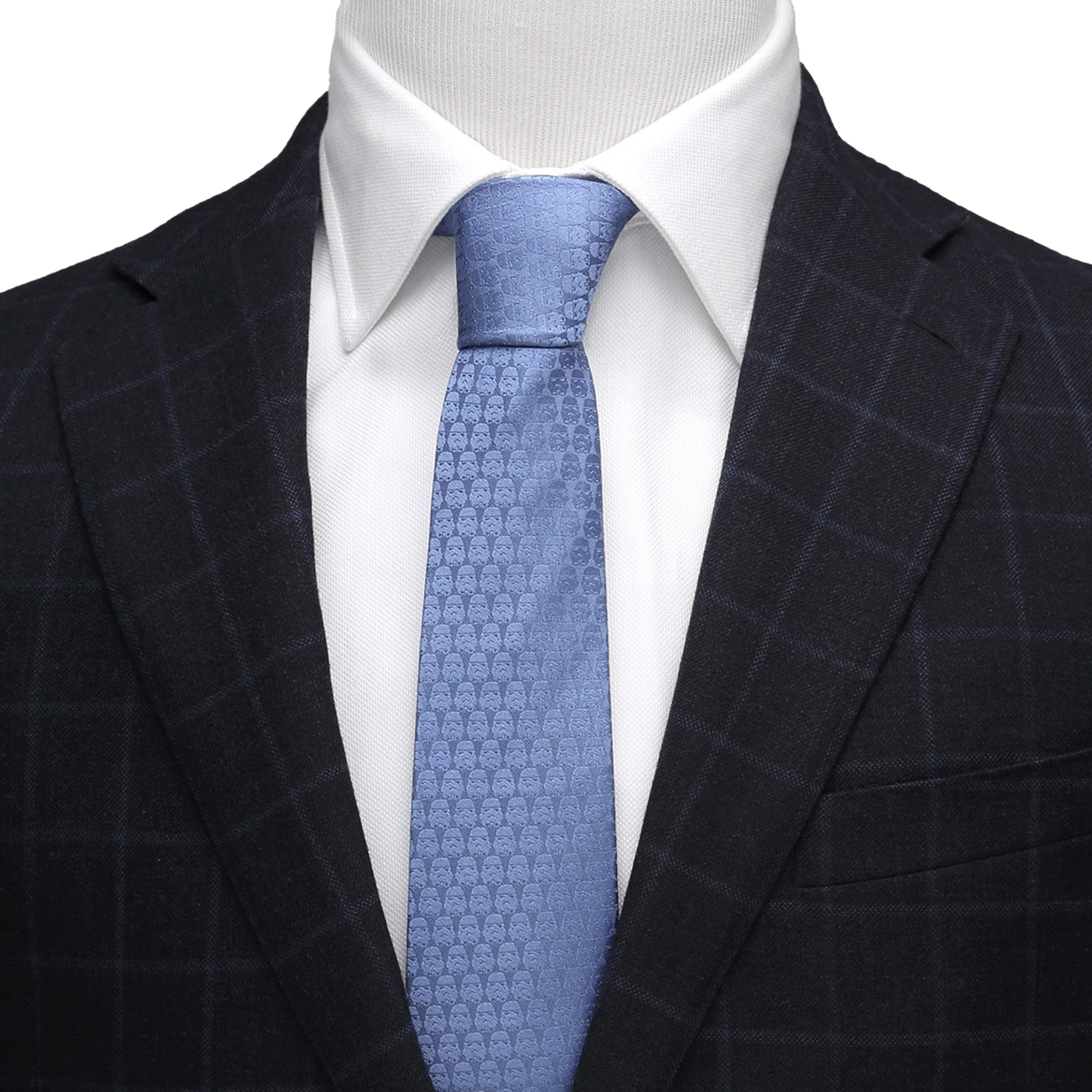 Star Wars Darth Vader and Stormtroopers Imperial Force Blue Tie