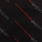 Star Wars Green and Red LIGHTSABER Pattern Black Dress Socks with Jedi Crest Lapel Pin Gift Set