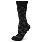 Star Wars Mandalorian Charcoal Gray Dress Socks and Mythosaur Lapel Pin Gift Set
