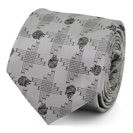 Star Wars Millennium Falcon Gray Tie