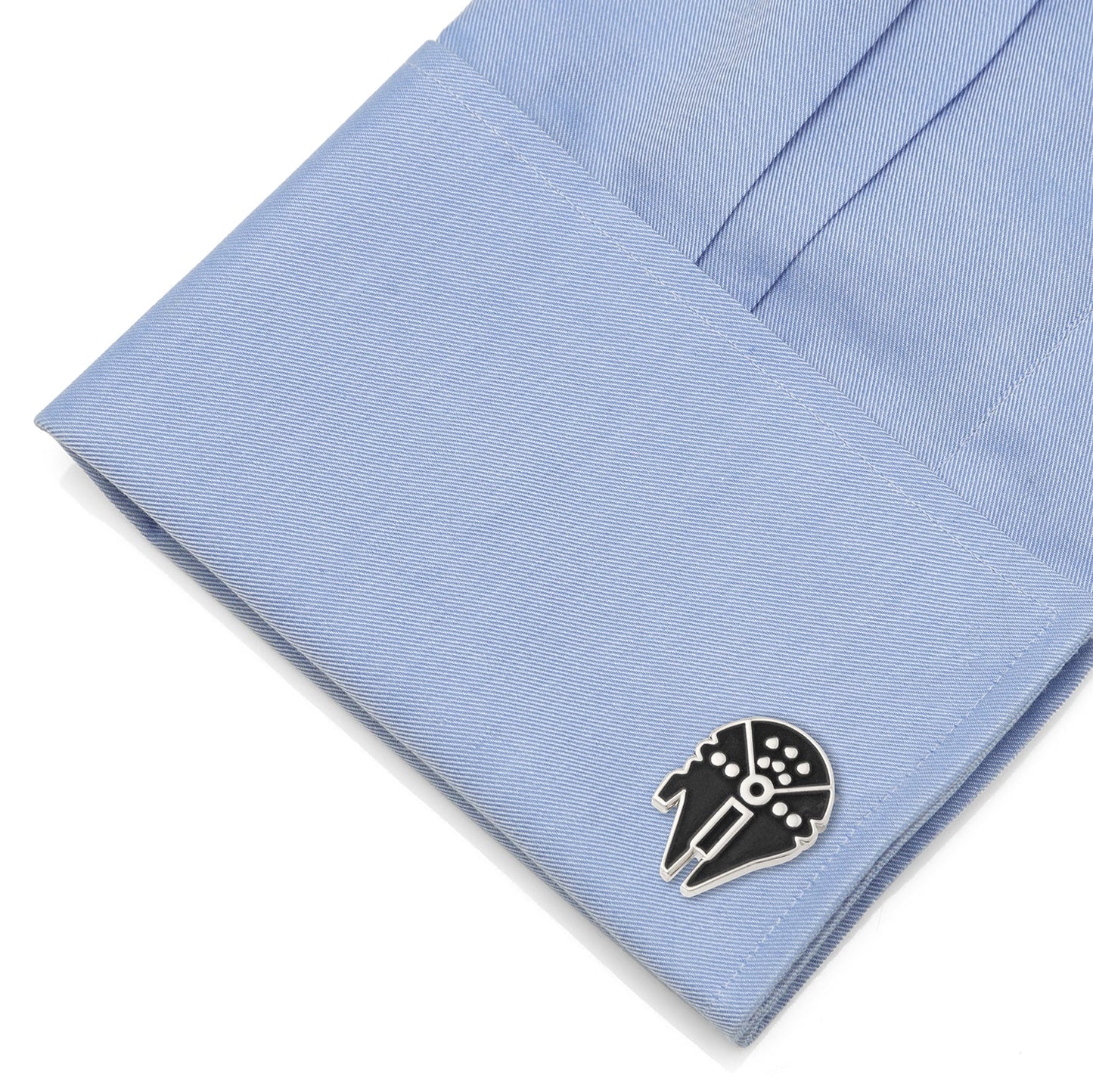 Star Wars Millennium Falcon Silver Inlaid Cufflinks